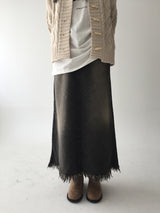 Denim maxi surgical long sk