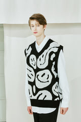 CRUSHED SMILE KNIT VEST (6538803314806)