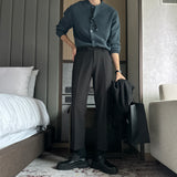 LMN First Side Banding Half-Length Slacks (7 colors)