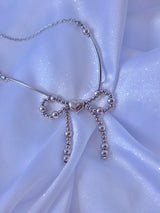 Ribbon Heart Beam Necklace