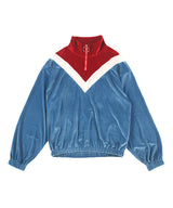0 3 velvet training zip-up top - SKY BLUE (4591690907766)