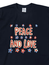 Peace and love shortPeace and love short sleeve T-shirts navy (6594388820086)