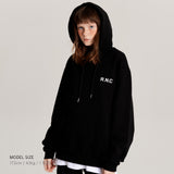 オーバーサイズパーカー / Over-sized Signature Hoodie Black (4595380584566)
