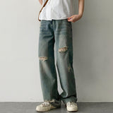 ヴィーゾデミーウォッシュドアウトデニムパンツ / VISODEMY Washed-out Denim Pants