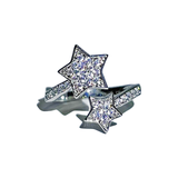 [Red Velvet Wendy/NCT WayV Xiaojun] Silver star cubic twist ring