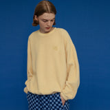 フラッフィースウェットシャツ/FLUFFY SWEATSHIRT_YELLOW