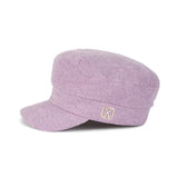 VA Square Stud Wool Madoros Cap / Purple