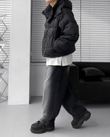 オウンノアダックダウンクロップドパッデッドジャケット/OWN Noah Duck Down Cropped Padded Jacket (2 colors)