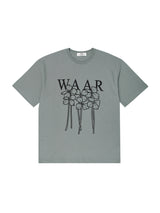 M フラワーTシャツ / T1012 M FLOWER T-SHIRT_CHARCOAL