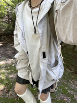 ユニセックスピグメントビンテージミリタリージャケット / Unisex pigment Vintage military jacket