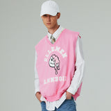 アーチプリンティングベスト/ARCH PRINTING VEST-WASHING PINK