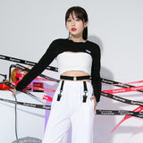 マイクロ長袖クロップTシャツ / TOP(9001) Micro long sleeve crop T
