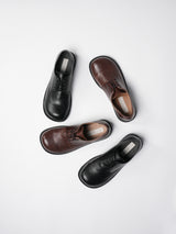 Vaulted derby shoes 2color
