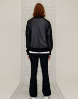 WAFFLE FISHNET CARDIGAN BLACK (6691444424822)