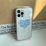ナルシシズムハートアイフォンケース/Narcissism Heart Phone Case (Light Blue)