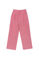 Corduroy Pintuck Band Pants  (pink)