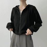 ロンパースバンクロップドフードジップアップ / Romper van Cropped Hood Zip-Up