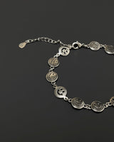 スマイルチェーンブレスレット / smile chain bracelet (925silver)