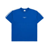 ベーシックロゴエンボスプリンティングトラック半袖Tシャツ ブルー