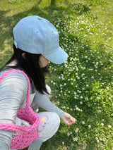 デニムリボンキャップ / denim ribbon cap (light blue)
