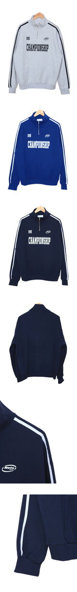チャンピオンシップセミジップアップスウェットシャツ / Championship semi- zip-up sweatshirt