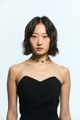 Bead flower choker