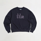 ガーデン EMB サムホールスウェットシャツ / GARDEN EMB THUMBHOLE SWEATSHIRTS-ONYX NAVY