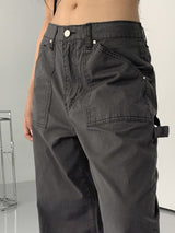 ミルカンサマーファブリックカーペンターポケットロングコットンパンツ / Milcan Summer Fabric Carpenter Pocket Long Cotton Pants