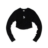 シンボルクロップ長袖Tシャツ