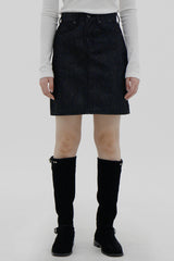 No.372 ノンスパンデニムスカート/No.372 Nonspan denim skirt (2color)