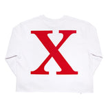 X LOGO SWEATSHIRTS - WHITE (6674957074550)