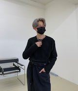 ベルベット ニット Tシャツ / DA Velvet Knit T-shirt (2 colors)