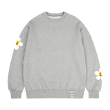 [UNISEX]Multi flower dot smile sweatshirt