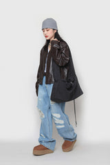 リブドピンタックショートビーニー / ribbed pintuck short beanie