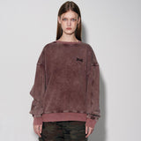 ビンテージウォッシングスウェットシャツ/vintage washing sweatshirt [burgundy]