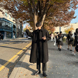 セイントローブウールヒデンマックコート / Saint Robe Wool Hidden MacCourt (black)