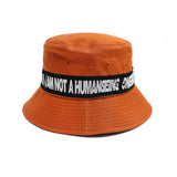 Basic Logo Tape Bucket Hat (2color) (6673070620790)