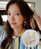 ホワイトドリームキャッチャーピアス / White Dream Catcher Piercing (LOONA Yves Piercing)