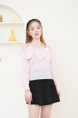 heart ring satin blouse (6688683065462)