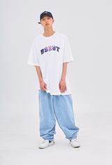 バギーデニムパンツ/MBSRCOPT101 MID90 BAGGY DENIM PANTS LIGHTBLUE