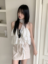 コットンカーゴベンダブルミニスカート