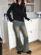 Reese boot-cut denim pants