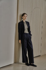 ウールツイルセットアップジャケット/WOOL TWILL SETUP JACKET_NAVY
