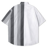 SOLID & MULTI STRIPE HALF SHIRT BLACK (6566874710134)