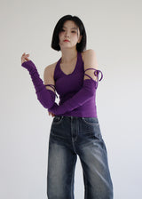 ホルターウォーマーセットスリーブ/Halter Warmer Set Sleeveless (3color)