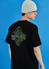 ロゴリーフTシャツ/ブラック