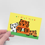 THANK YOU TIGER POST CARD (6538765369462)