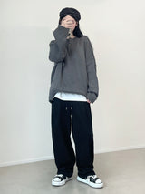 W Round Knit Cardigan