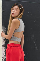 バックニットスリーブレス / Back Point Knit Sleeveless (3 colors)