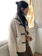 Shitao Mustang Collar Tteokbokki Short Coat